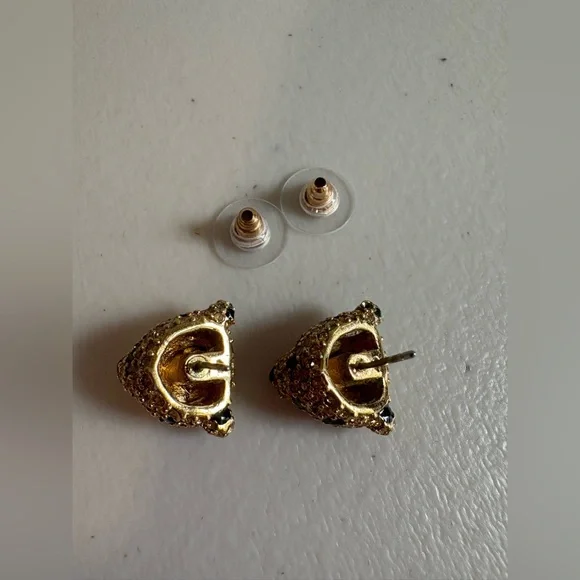 Kate Spade New York Run Wild Cheetah Stud Earrings | Whimsical Crystal Studs - Picture 9 of 9